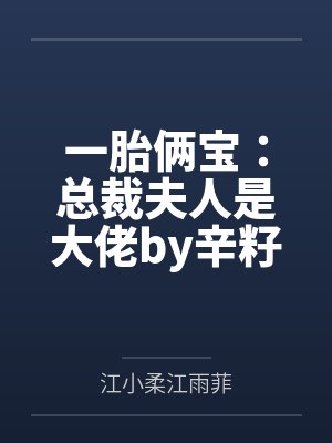 一胎俩宝:总裁夫人是大佬by辛籽蒙江小柔 一胎俩宝:总裁夫人是大佬by辛籽蒙江小柔