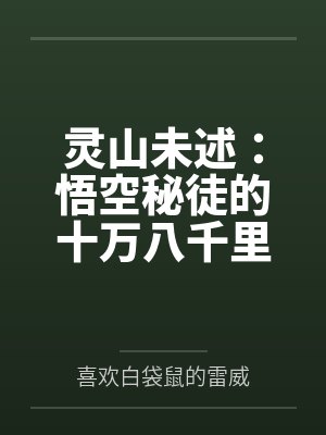 灵山未述：悟空秘徒的十万八千里by喜欢白袋鼠的雷威