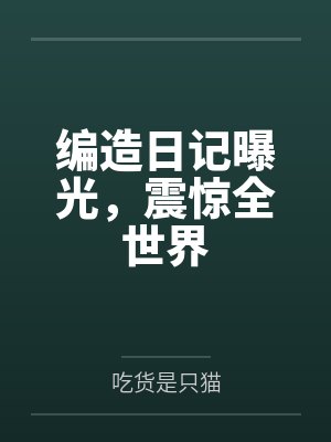 编造日记曝光,震惊全世界 编造日记曝光,震惊全世界