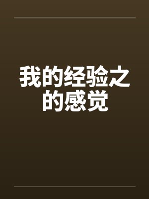 我的经验之的感觉 我的经验之的感觉