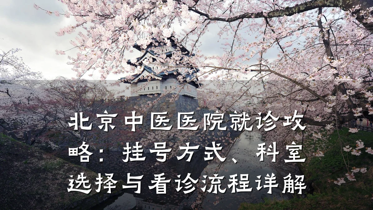 北京中医医院就诊攻略:挂号方式、科室选择与看诊流程详解