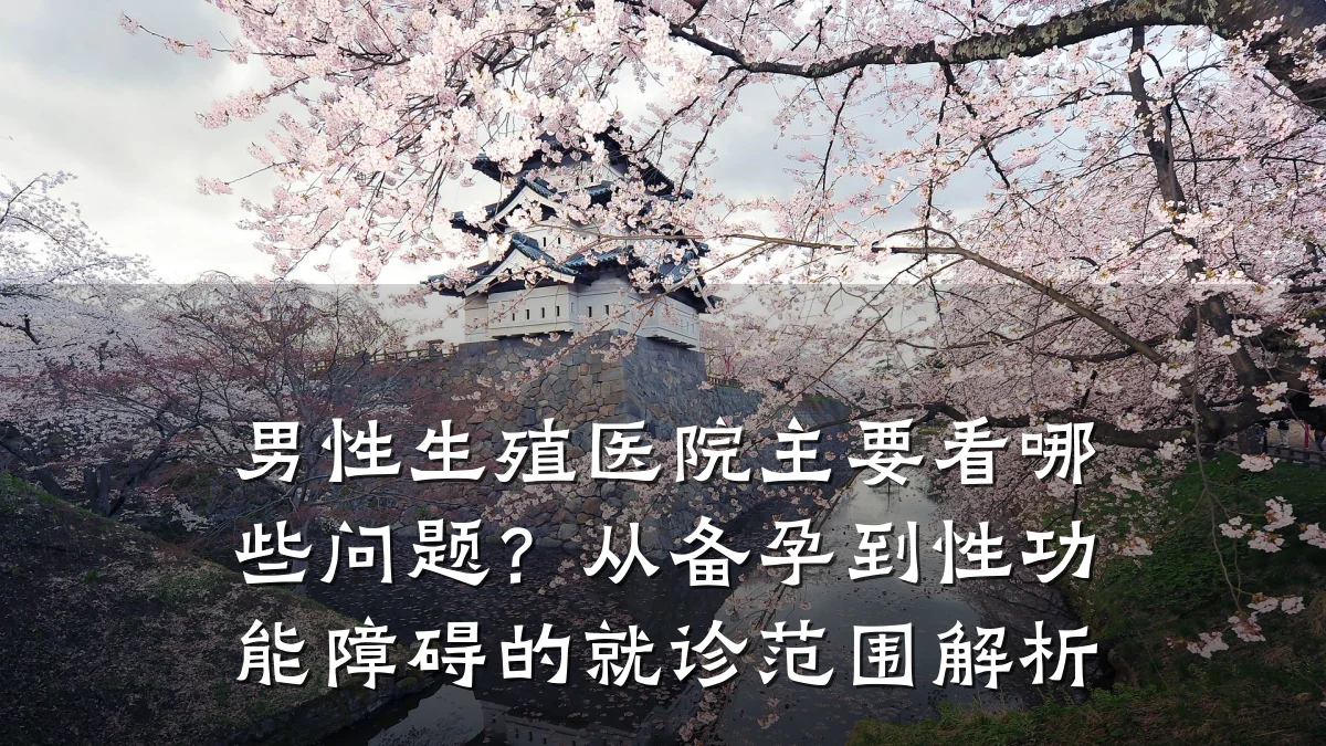 男性生殖医院主要看哪些问题？从备孕到性功能障碍的就诊范围解析