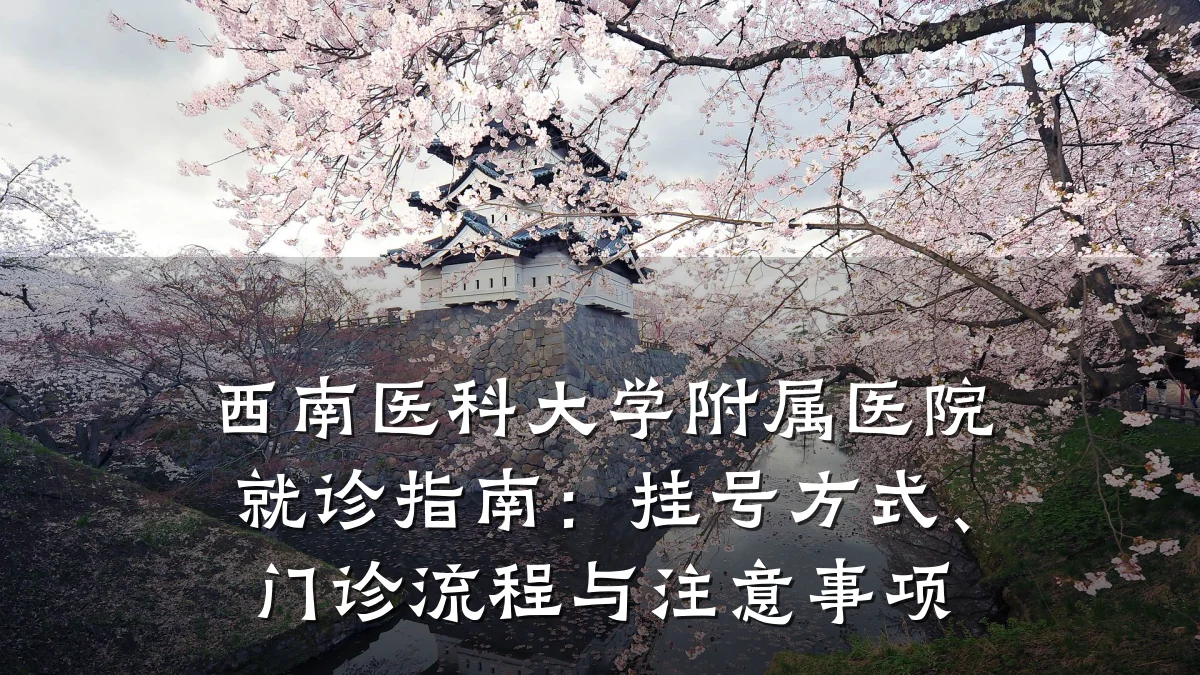西南医科大学附属医院就诊指南:挂号方式、门诊流程与注意事项