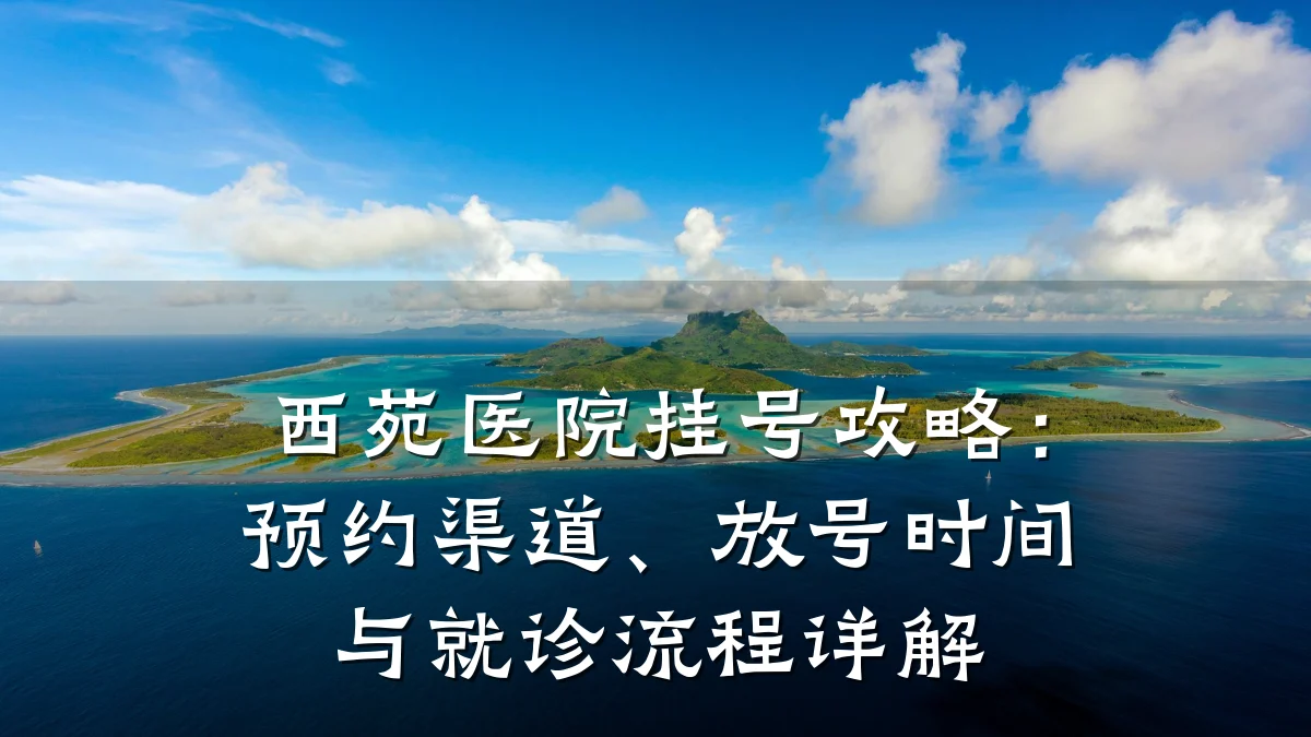 西苑医院挂号攻略：预约渠道、放号时间与就诊流程详解
