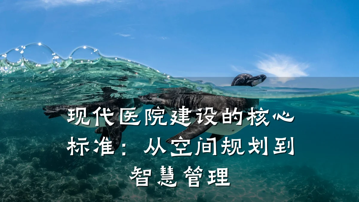 现代医院建设的核心标准：从空间规划到智慧管理