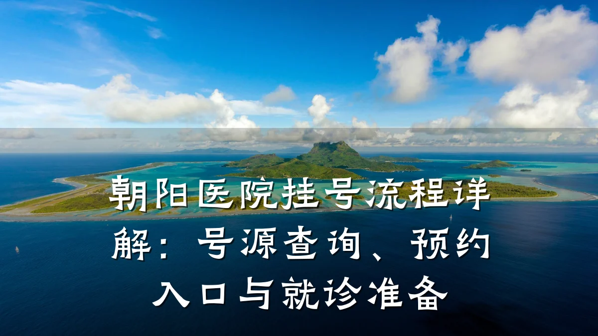 朝阳医院挂号流程详解：号源查询、预约入口与就诊准备