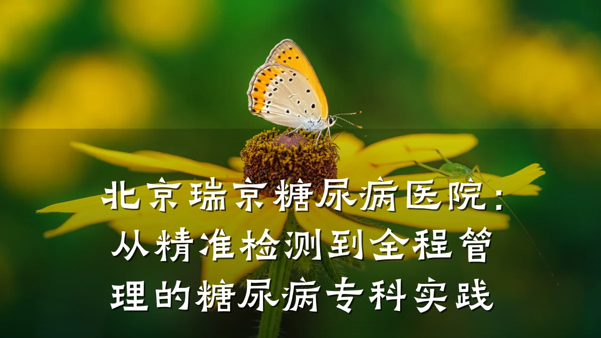 北京瑞京糖尿病医院：从精准检测到全程管理的糖尿病专科实践