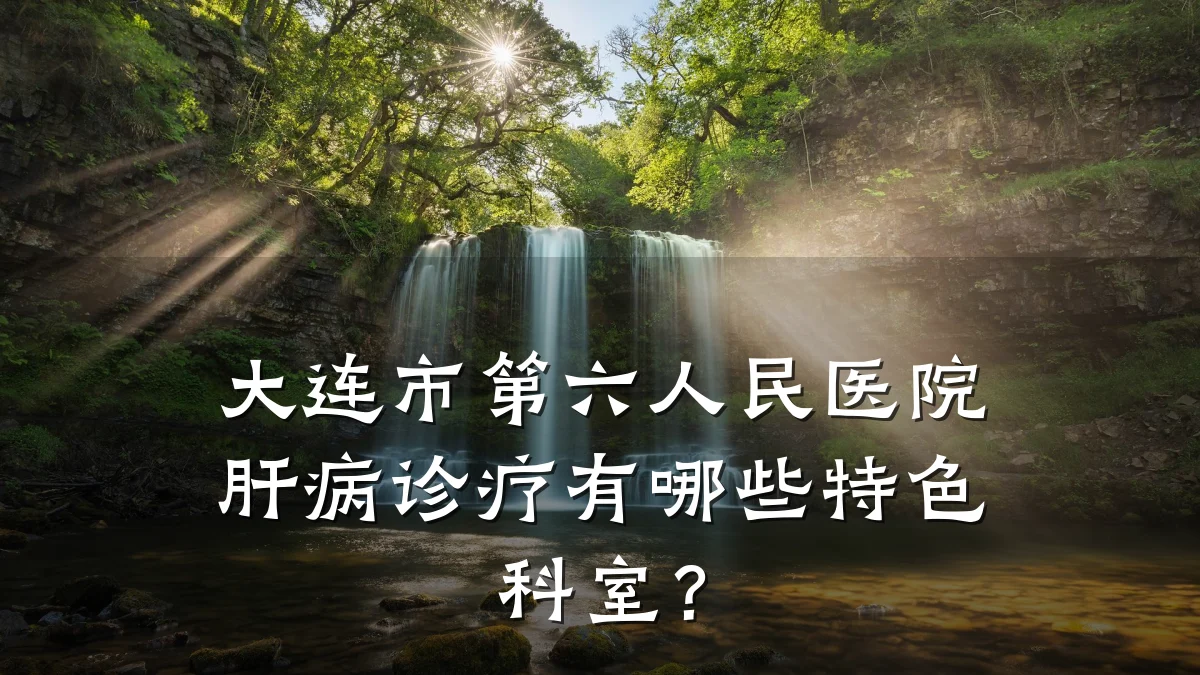 大连市第六人民医院肝病诊疗有哪些特色科室?