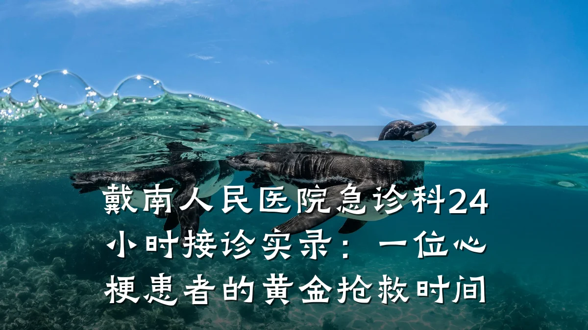 戴南人民医院急诊科24小时接诊实录：一位心梗患者的黄金抢救时间