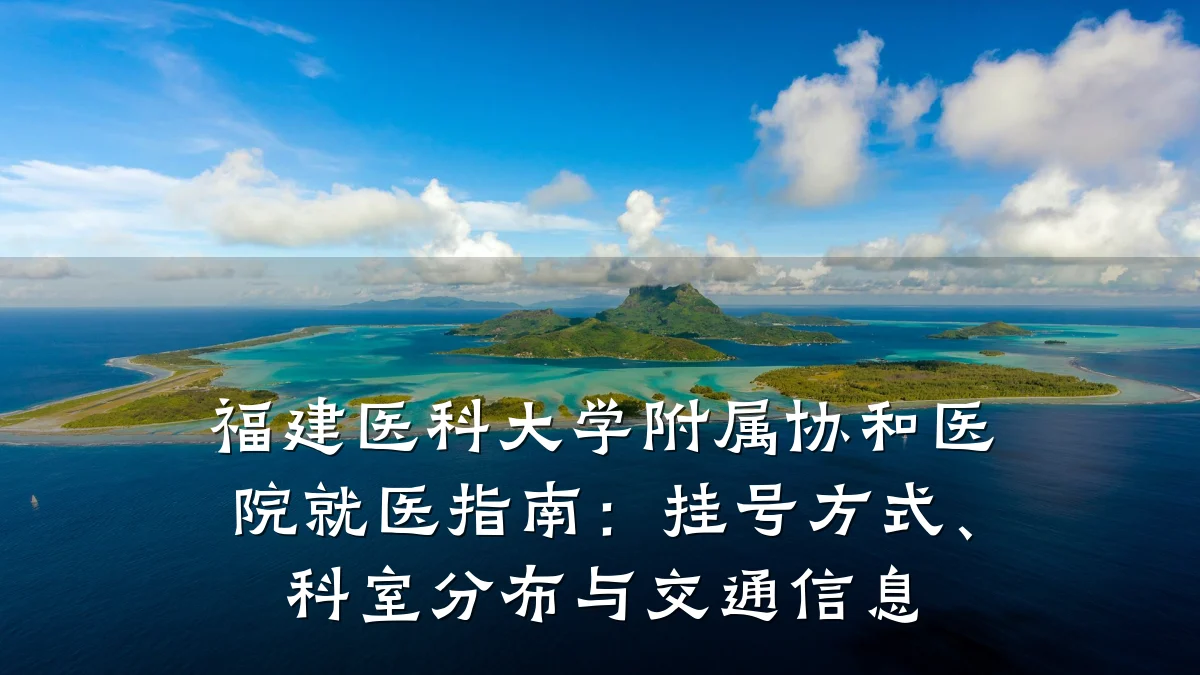 福建医科大学附属协和医院就医指南：挂号方式、科室分布与交通信息