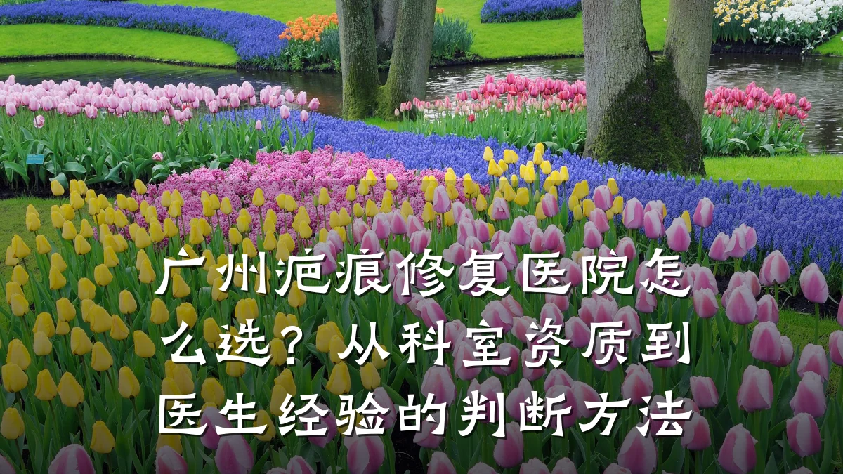 广州疤痕修复医院怎么选?从科室资质到医生经验的判断方法