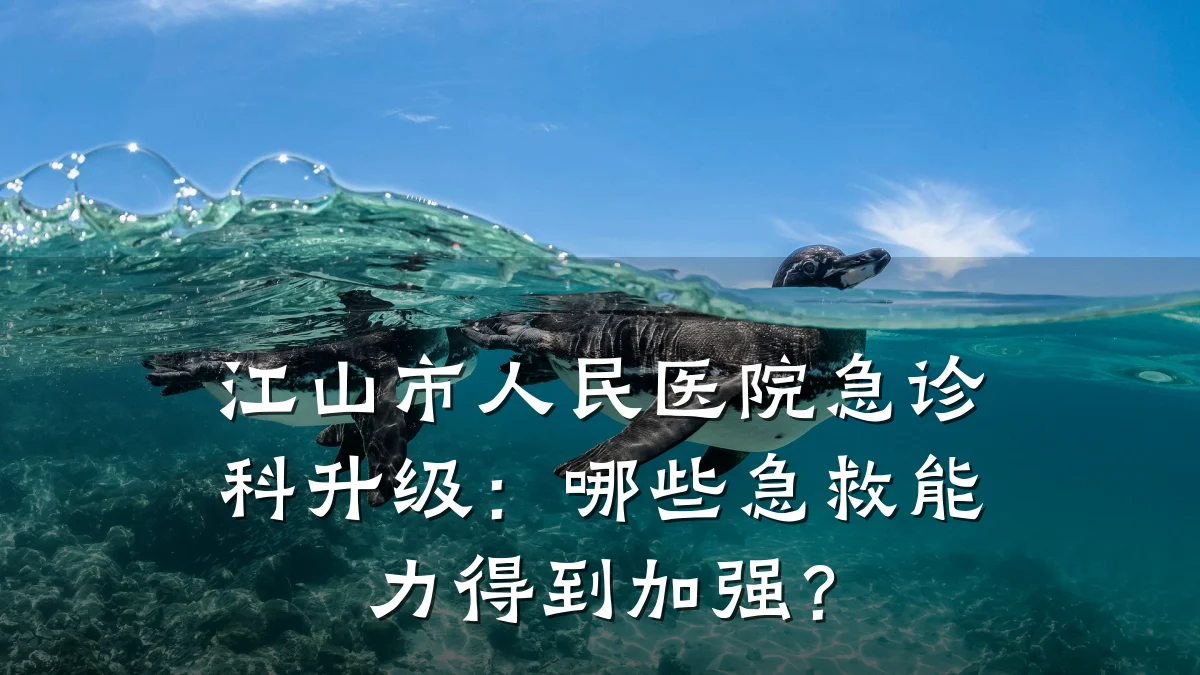 江山市人民医院急诊科升级：哪些急救能力得到加强？