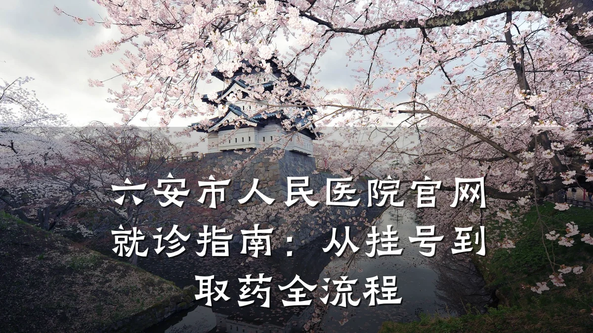 六安市人民医院官网就诊指南：从挂号到取药全流程