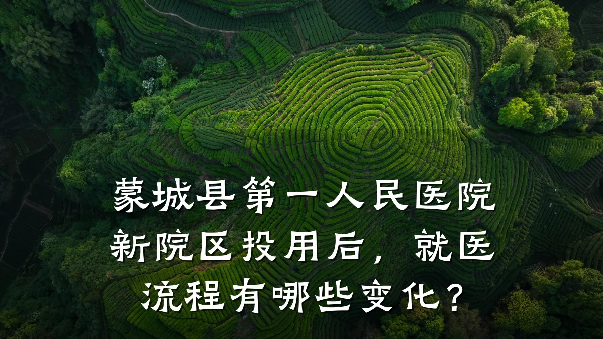 蒙城县第一人民医院新院区投用后,就医流程有哪些变化?