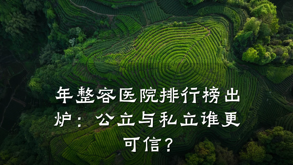 年整容医院排行榜出炉:公立与私立谁更可信?