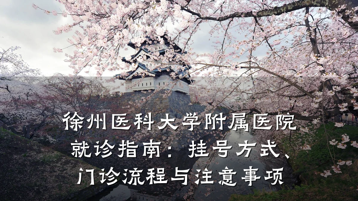 徐州医科大学附属医院就诊指南：挂号方式、门诊流程与注意事项