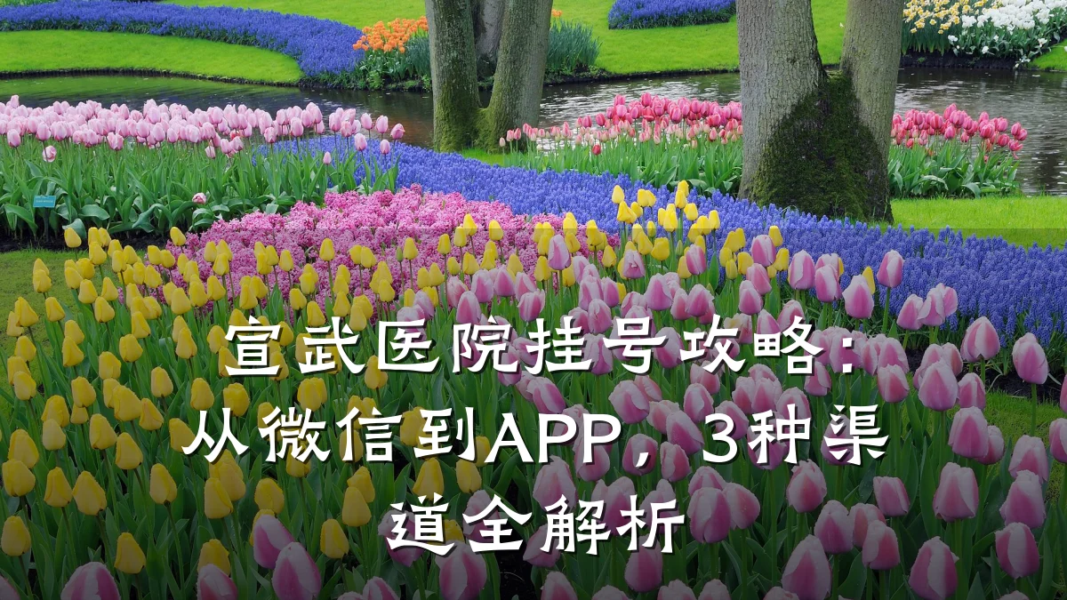宣武医院挂号攻略:从微信到APP,3种渠道全解析