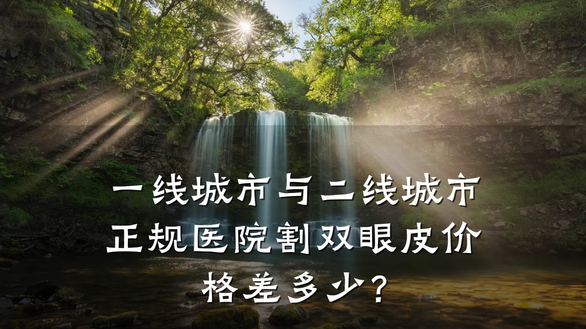 一线城市与二线城市正规医院割双眼皮价格差多少？