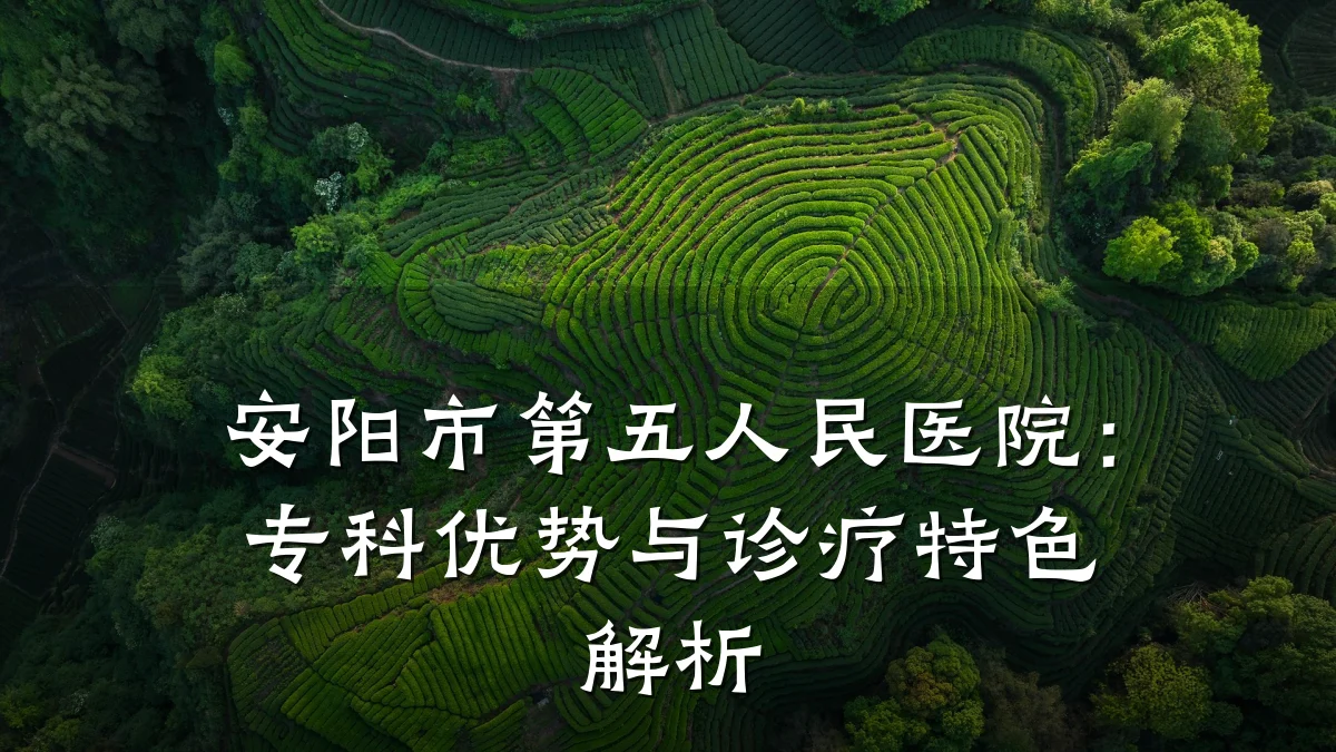 安阳市第五人民医院：专科优势与诊疗特色解析