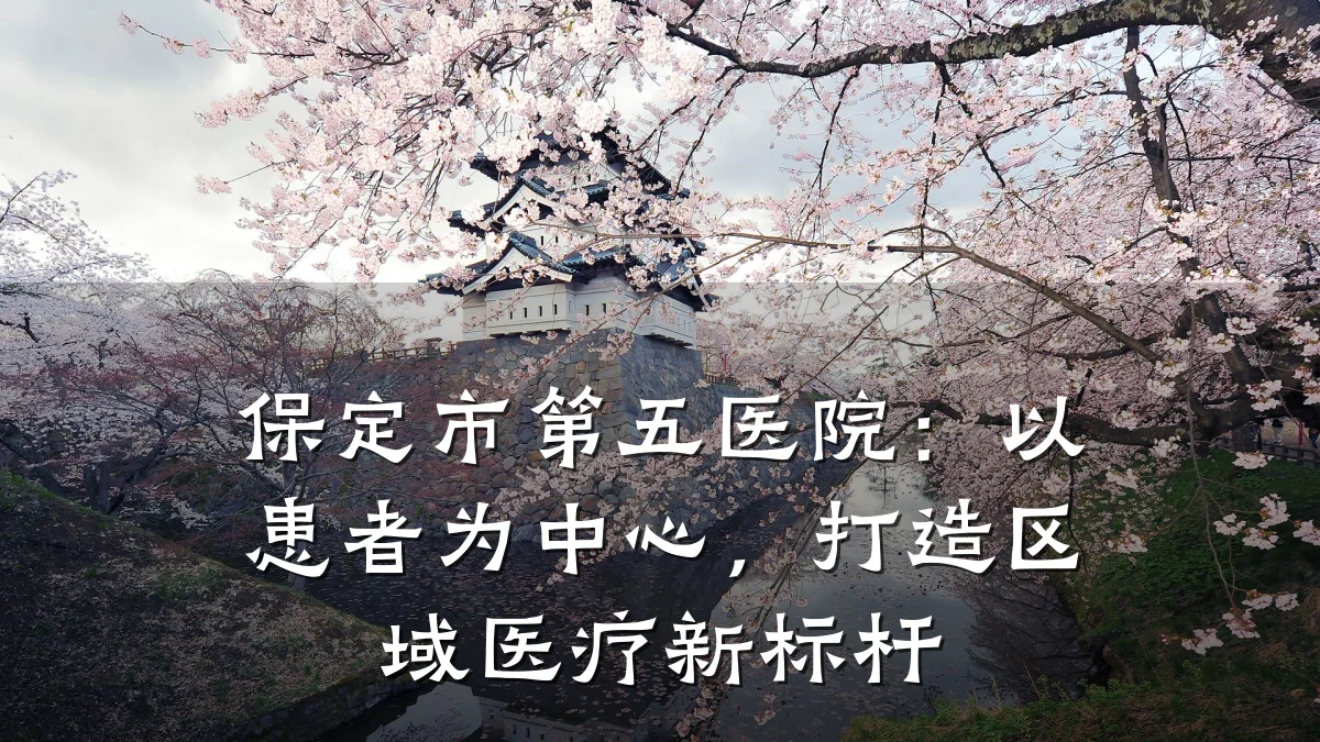 保定市第五医院：以患者为中心，打造区域医疗新标杆