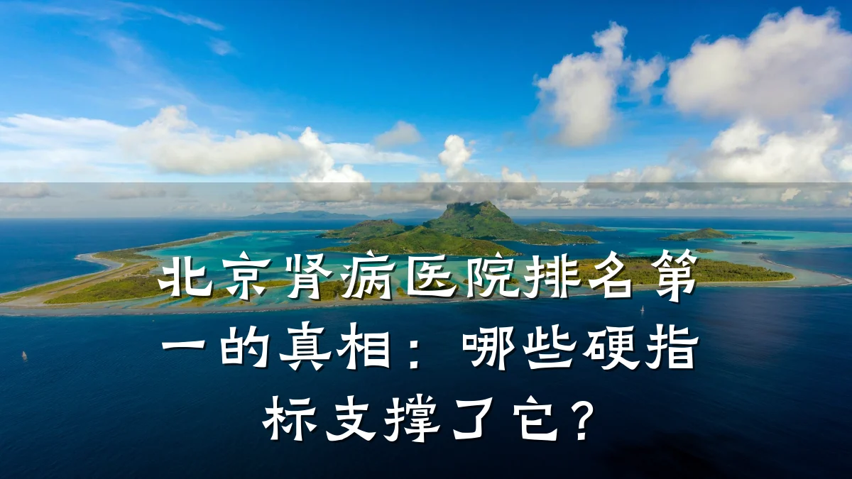 北京肾病医院排名第一的真相：哪些硬指标支撑了它？