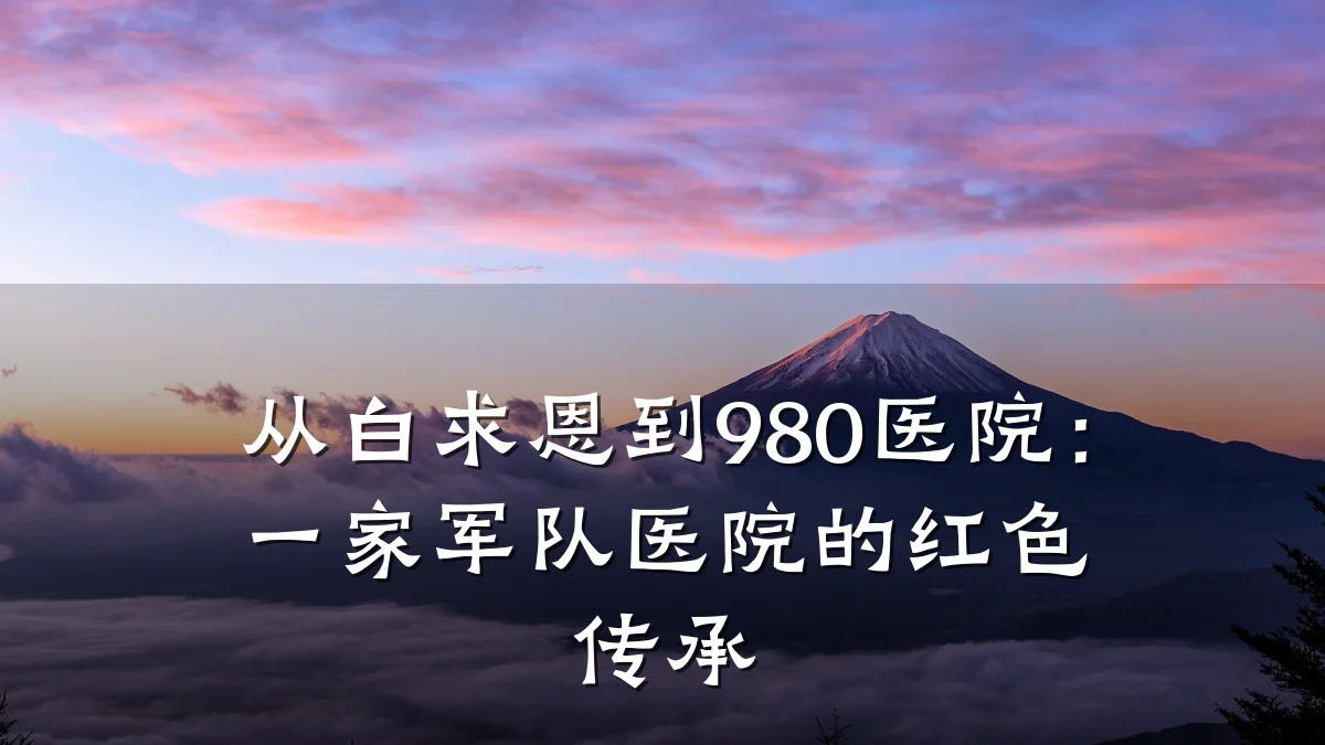 从白求恩到980医院：一家军队医院的红色传承