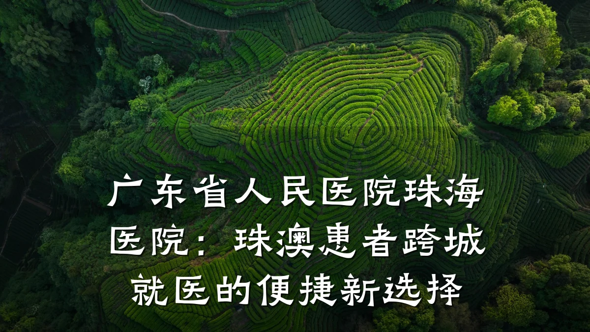 广东省人民医院珠海医院:珠澳患者跨城就医的便捷新选择