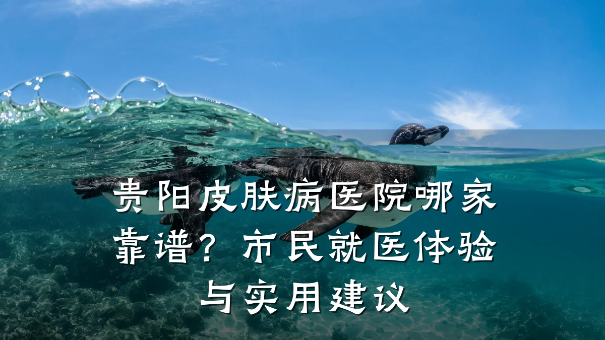 贵阳皮肤病医院哪家靠谱?市民就医体验与实用建议