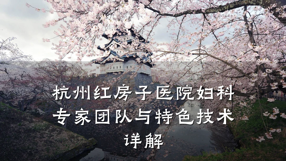 杭州红房子医院妇科专家团队与特色技术详解