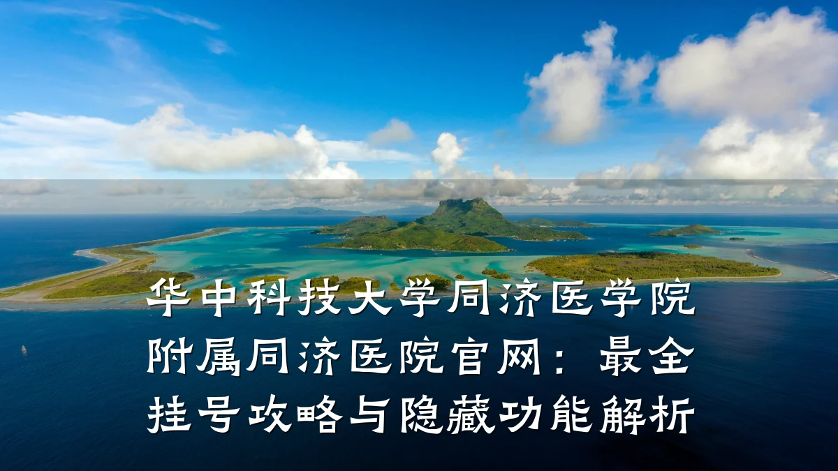华中科技大学同济医学院附属同济医院官网:最全挂号攻略与隐藏功能解析