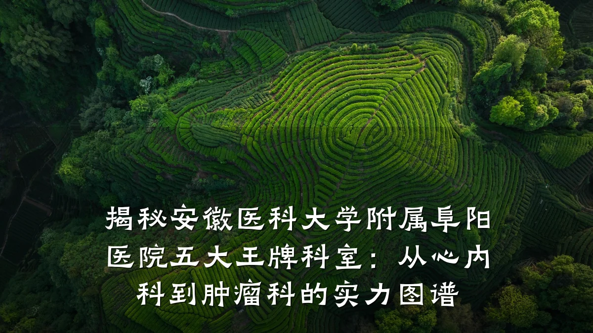 揭秘安徽医科大学附属阜阳医院五大王牌科室：从心内科到肿瘤科的实力图谱
