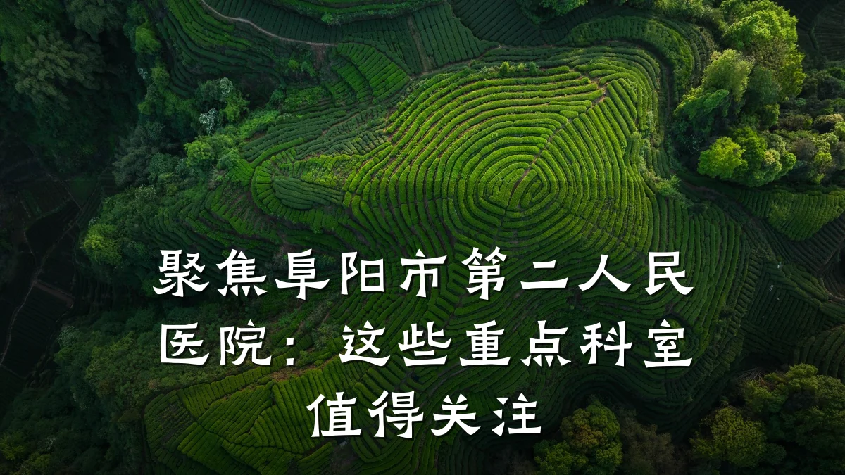 聚焦阜阳市第二人民医院:这些重点科室值得关注