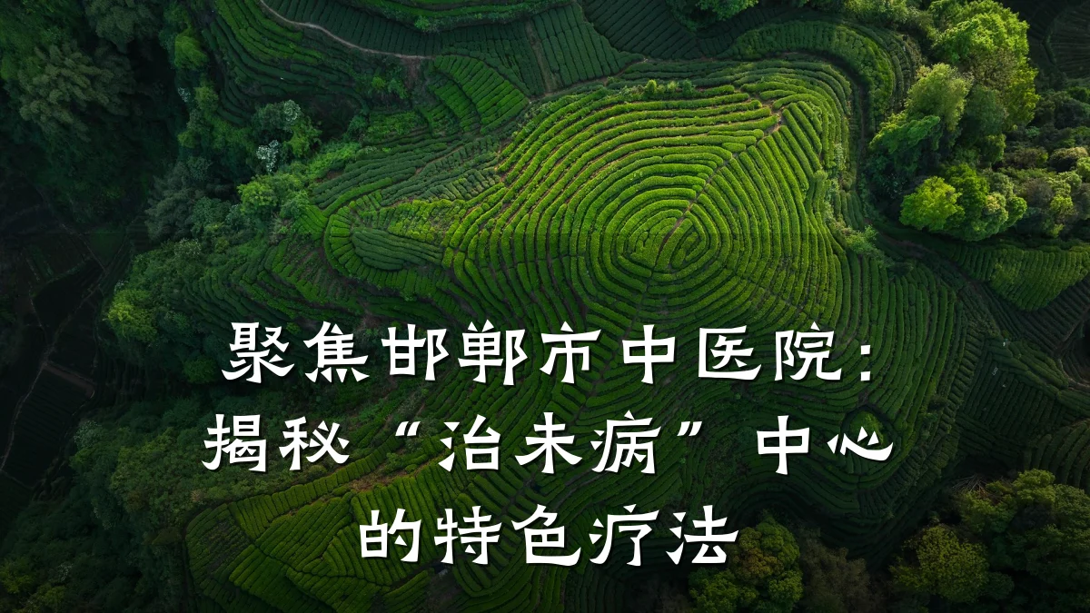 聚焦邯郸市中医院:揭秘“治未病”中心的特色疗法