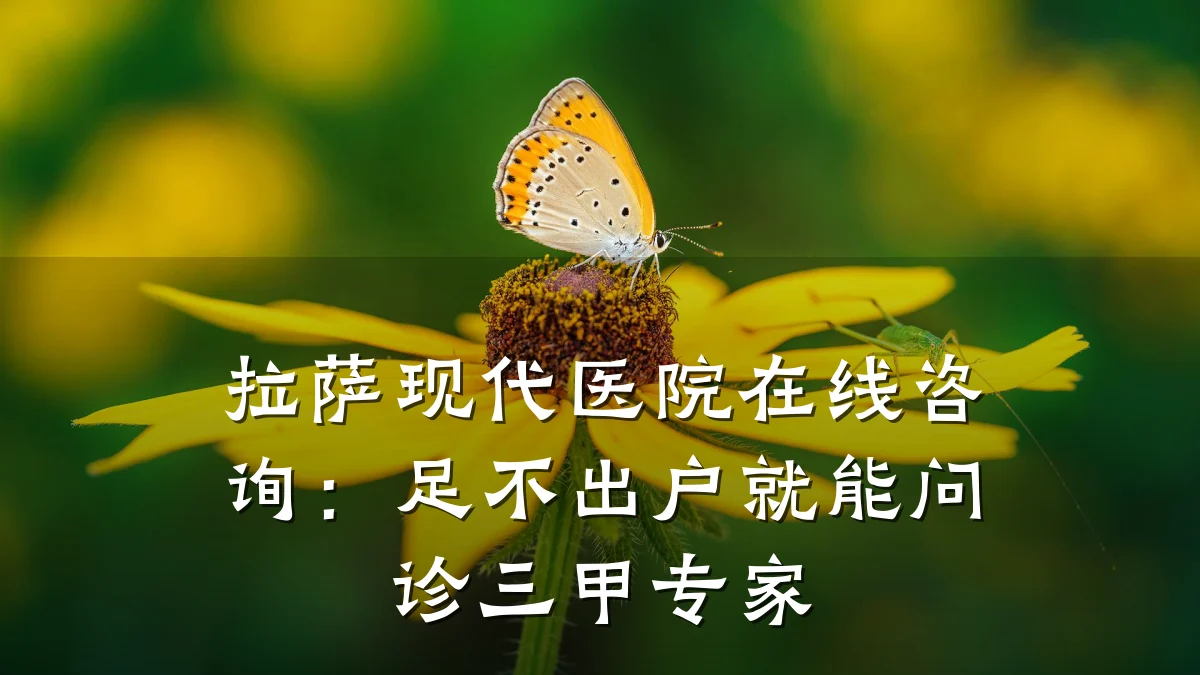 拉萨现代医院在线咨询:足不出户就能问诊三甲专家
