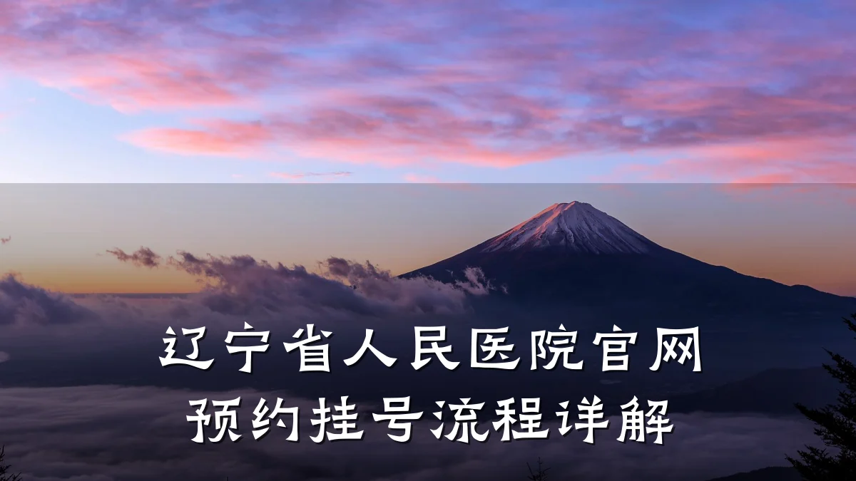 辽宁省人民医院官网预约挂号流程详解