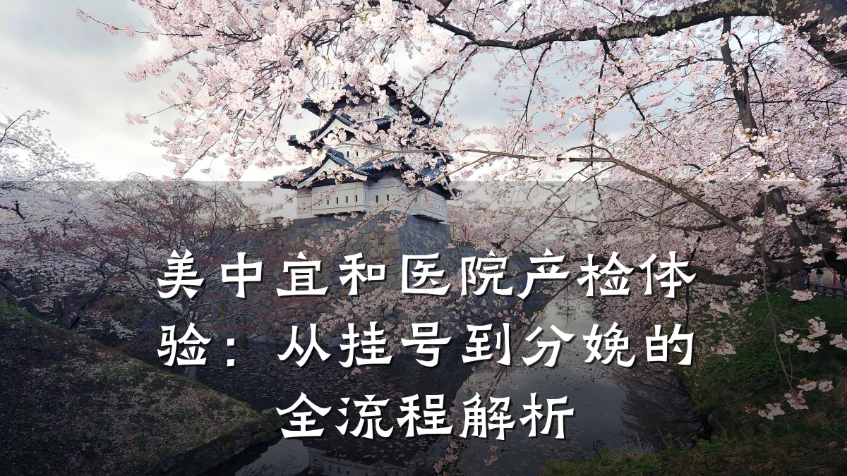 美中宜和医院产检体验：从挂号到分娩的全流程解析