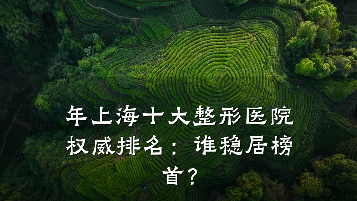 年上海十大整形医院权威排名：谁稳居榜首？