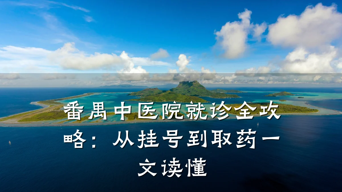 番禺中医院就诊全攻略：从挂号到取药一文读懂