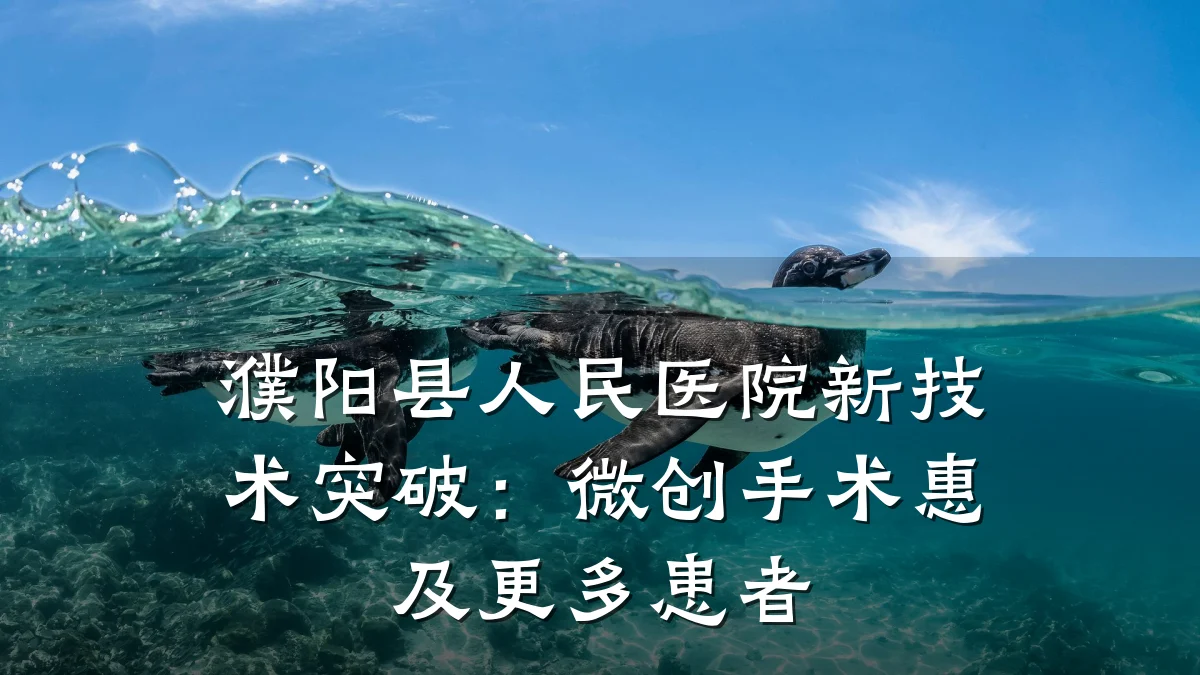 濮阳县人民医院新技术突破:微创手术惠及更多患者