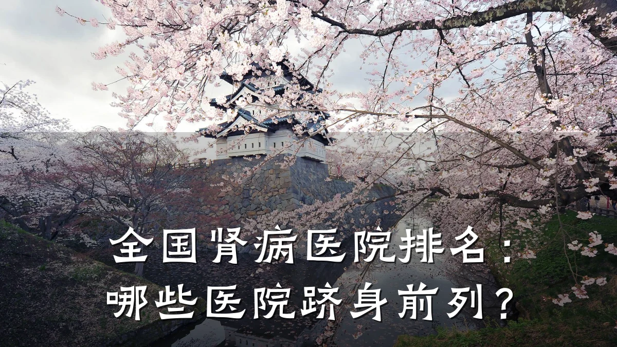 全国肾病医院排名:哪些医院跻身前列?