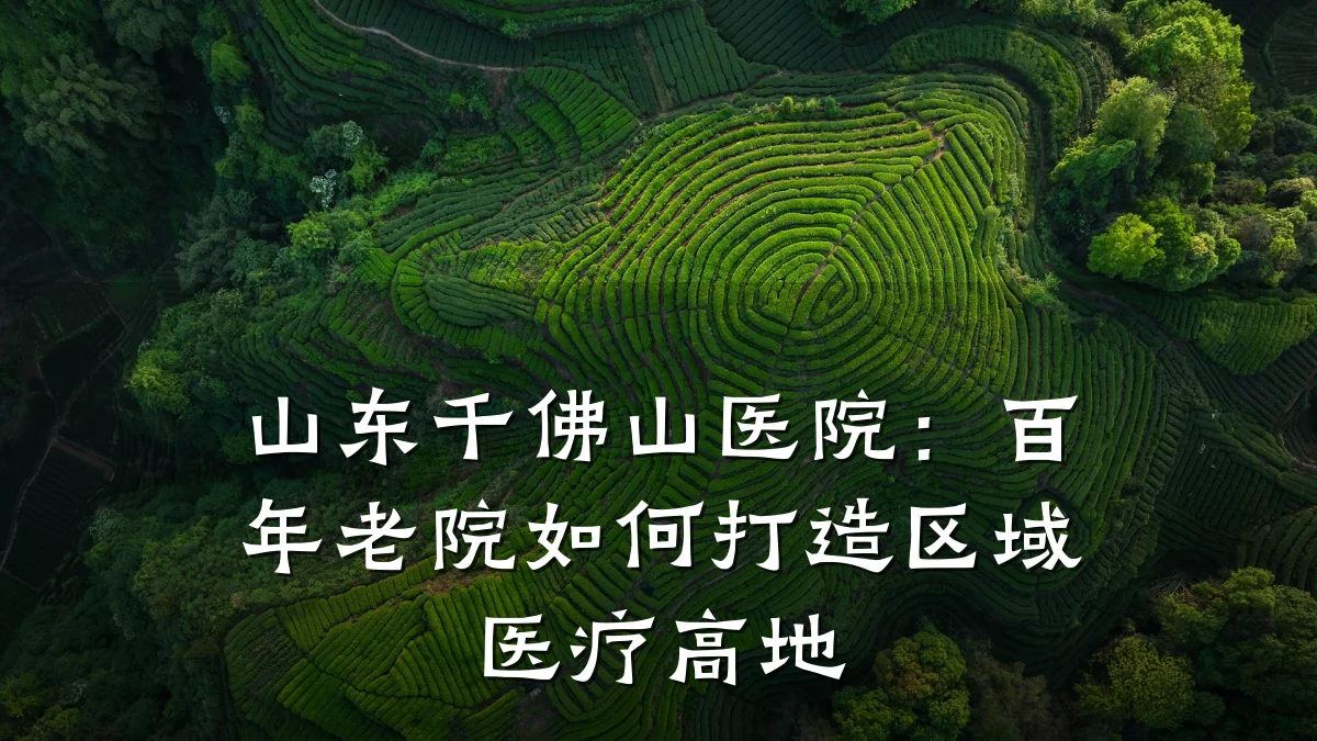山东千佛山医院：百年老院如何打造区域医疗高地