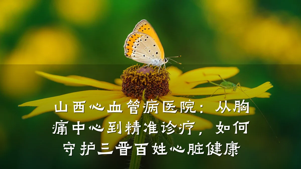 山西心血管病医院：从胸痛中心到精准诊疗，如何守护三晋百姓心脏健康