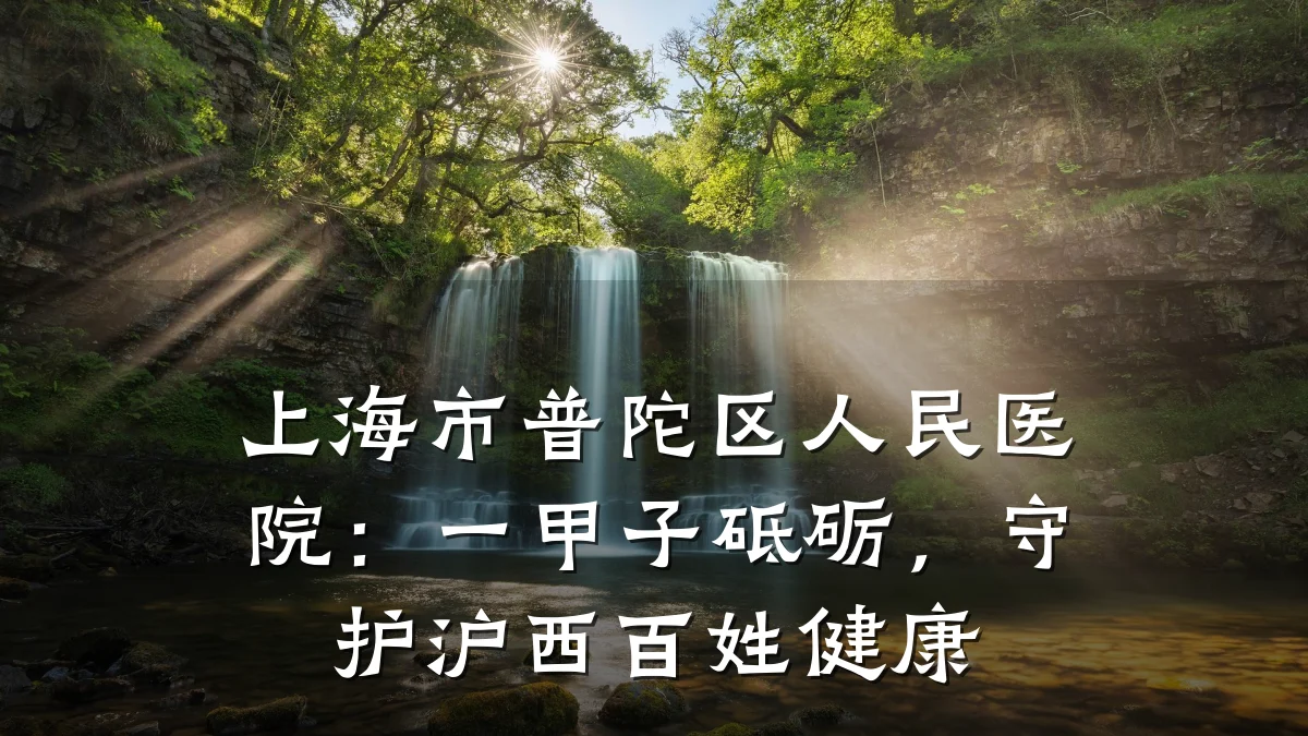 上海市普陀区人民医院：一甲子砥砺，守护沪西百姓健康