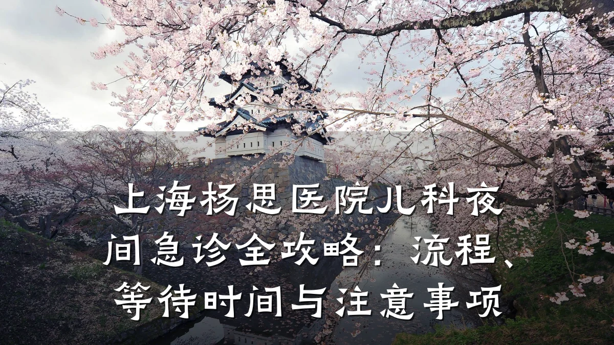 上海杨思医院儿科夜间急诊全攻略:流程、等待时间与注意事项