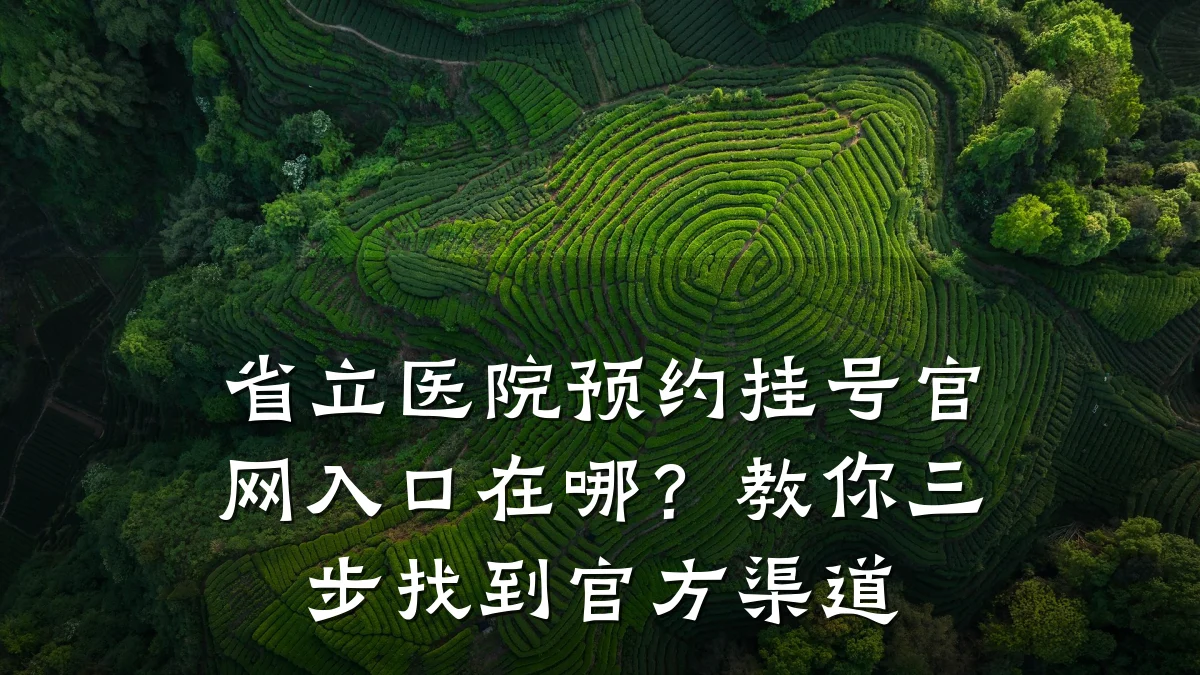 省立医院预约挂号官网入口在哪?教你三步找到官方渠道