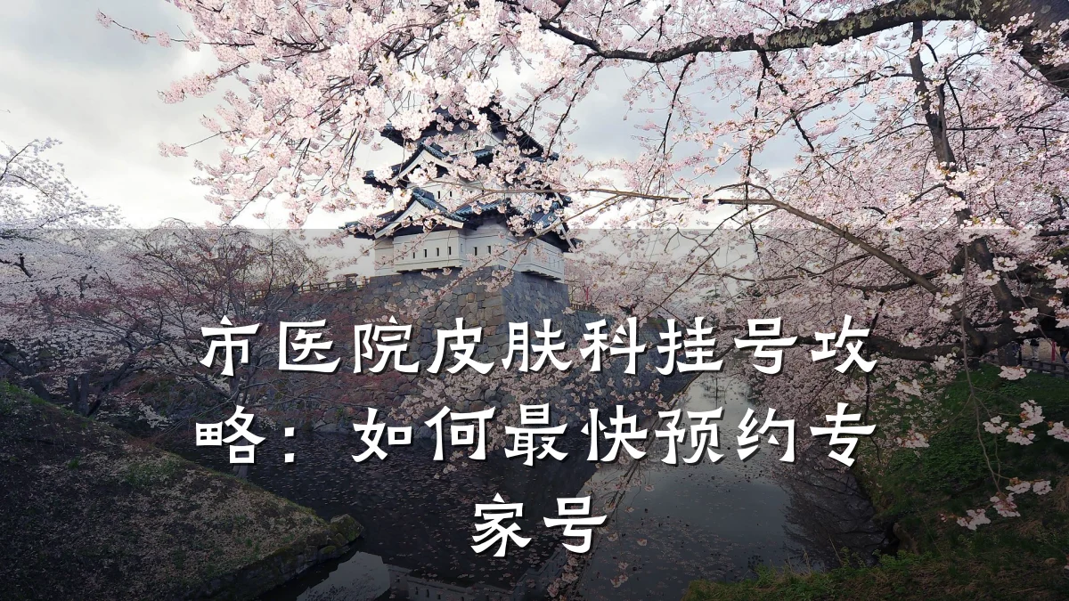 市医院皮肤科挂号攻略：如何最快预约专家号