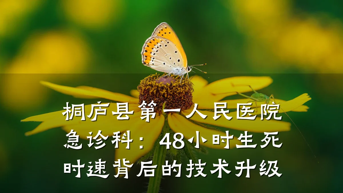桐庐县第一人民医院急诊科:48小时生死时速背后的技术升级