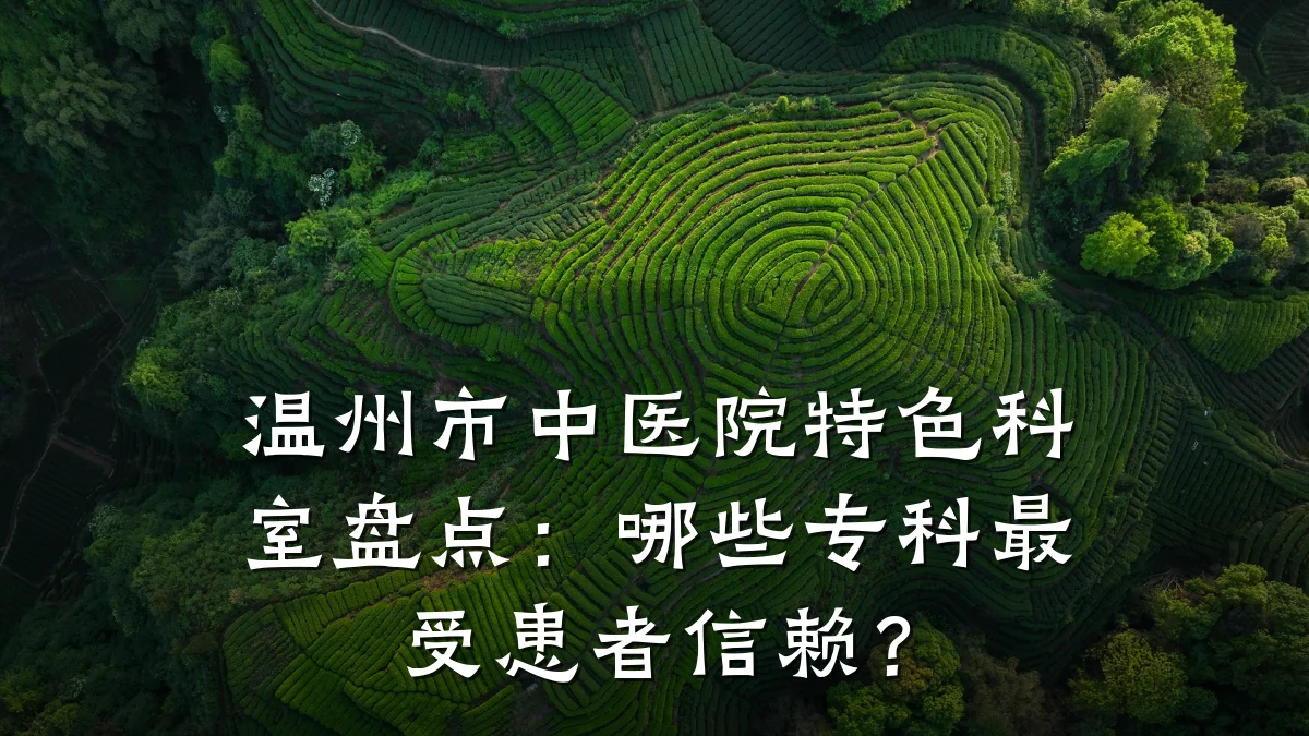 温州市中医院特色科室盘点:哪些专科最受患者信赖?