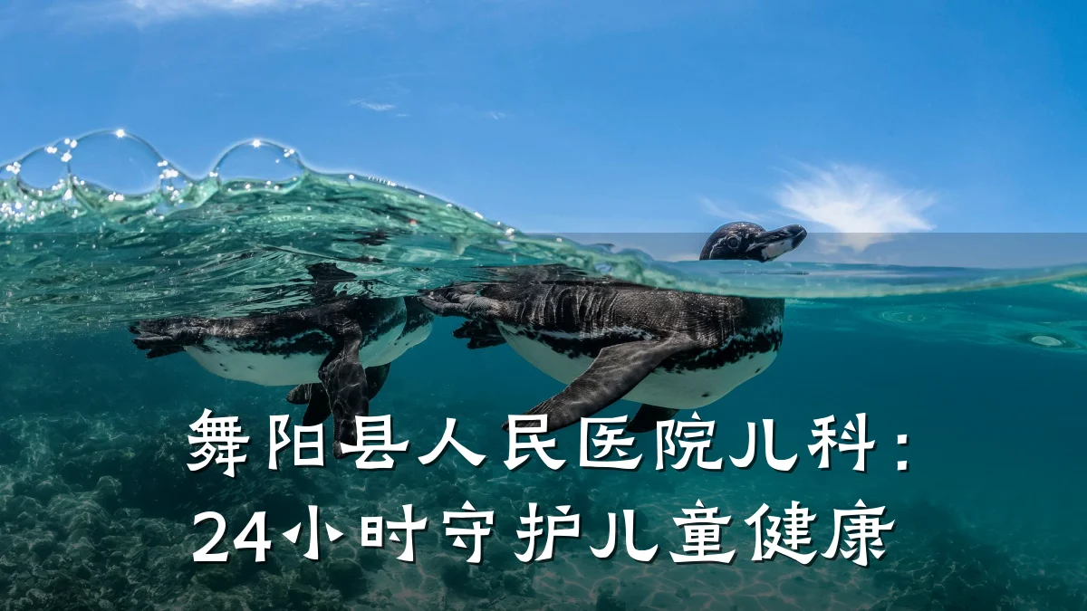 舞阳县人民医院儿科:24小时守护儿童健康