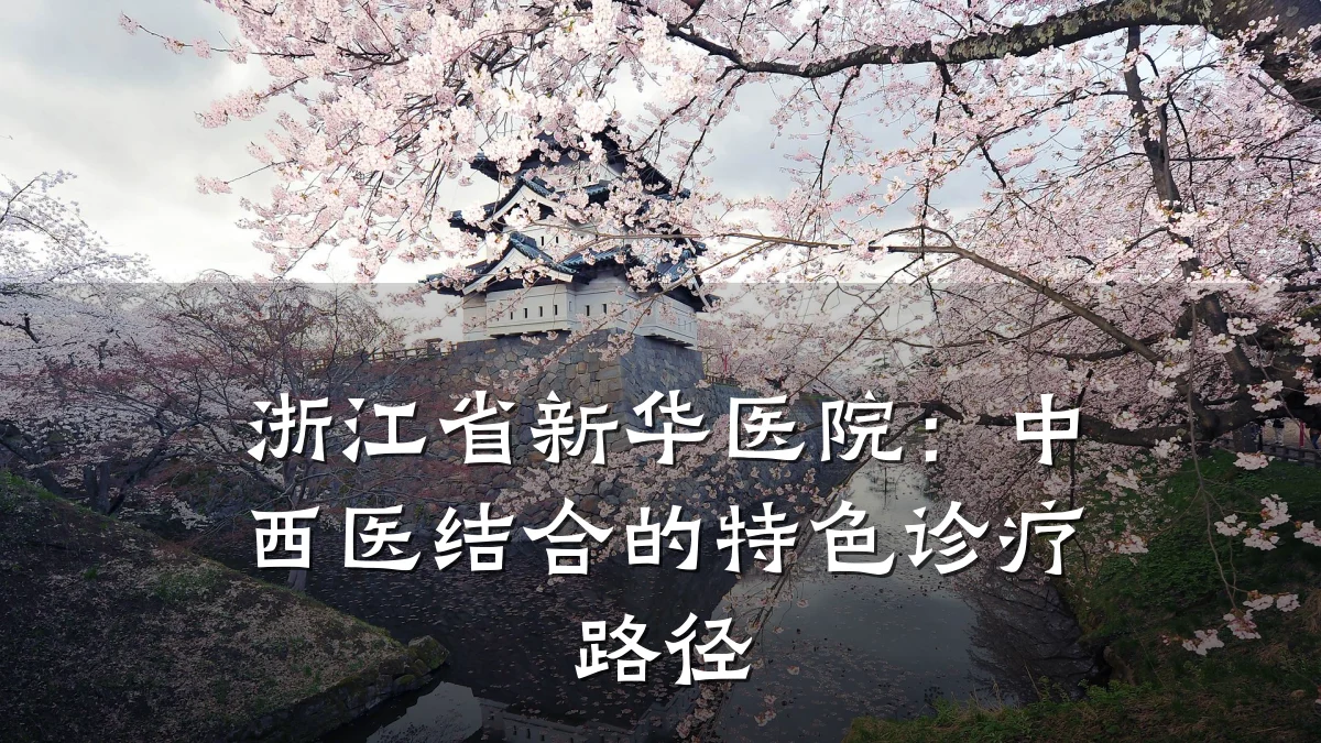 浙江省新华医院:中西医结合的特色诊疗路径